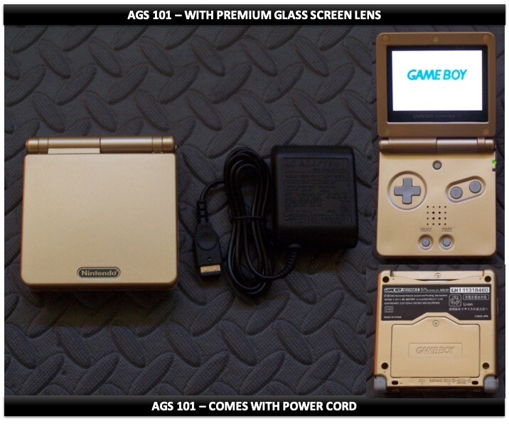 Nintendo Game Boy Advance GBA SP System AGS 101 Brighter Screen Audio Amp Option