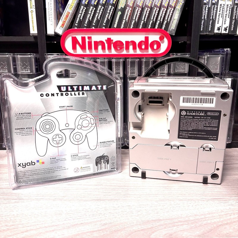 Platinum Nintendo GameCube Console Bundle System w New Controller & Hookups gallery