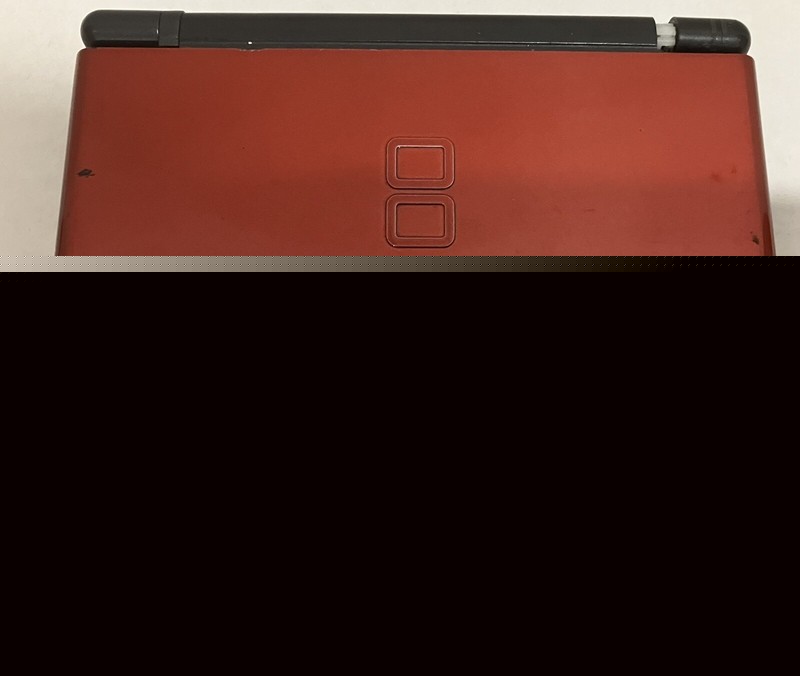 NINTENDO DS LITE & 4 GAMES LOT! CRIMSON RED/BLACK WORKING! WORKING! read LOOK!!!