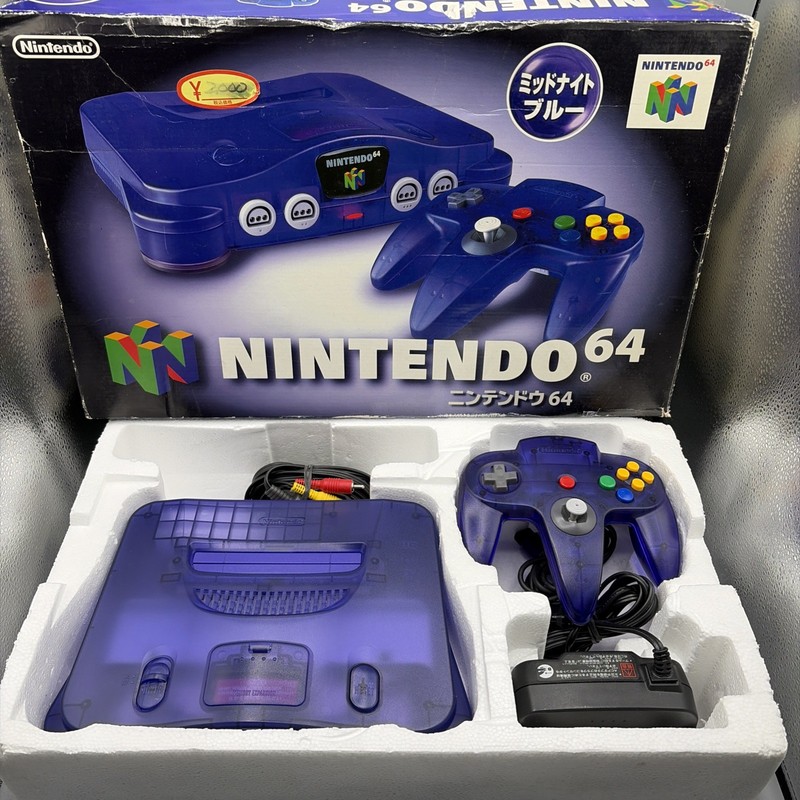 Nintendo 64 Midnight Blue Console TOYSRUS w/Original Box NUS-001 JPN Mint💎 USA gallery