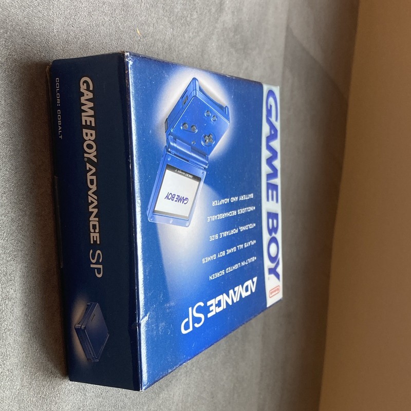 Nintendo Game Boy Advance SP Cobalt Handheld Console Sealed in Original Box gallery