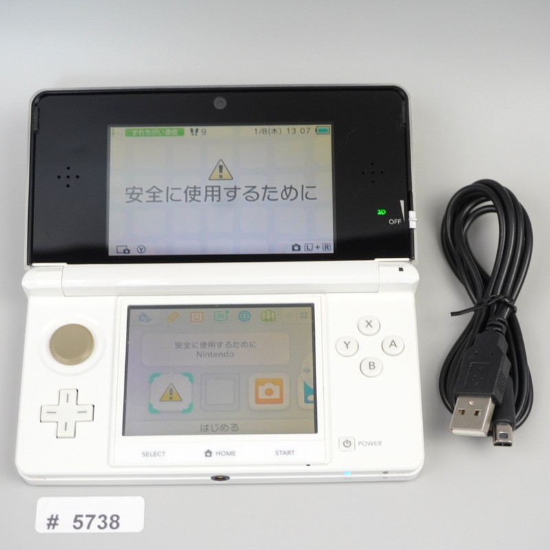 Nintendo 3DS Console System White Japanese ver CTR-001 (READ DESC) #5738