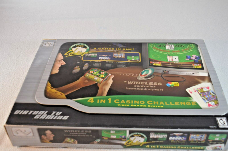 4 in 1 Casino Challenge Video Gaming System N-Vision Complete