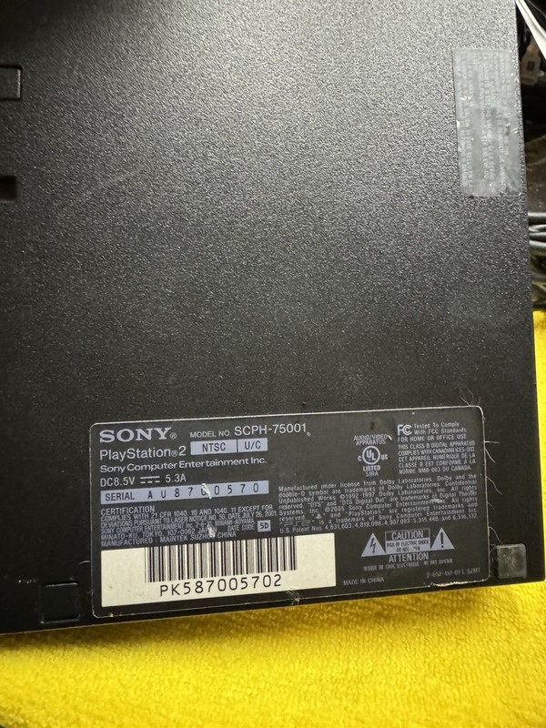 Sony PlayStation 2 (SCPH-75001) Slim Console, Tested With Acc And Games. Clean! gallery