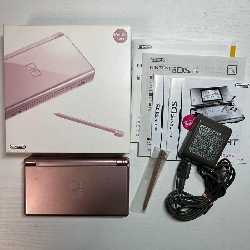 Nintendo DS LITE Metallic Rose 6195 From Japan gallery