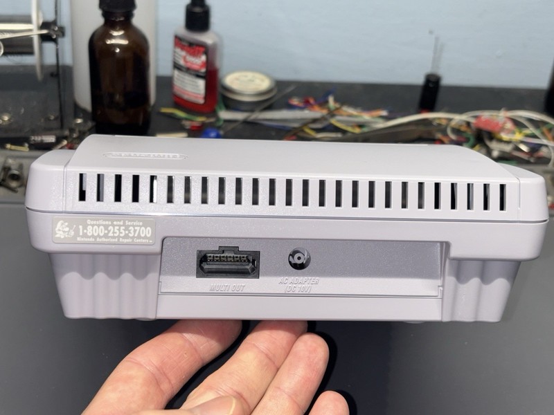 Ultimate SNES RGB Super Nintendo Console Mini Jr. 1 Chip Region Region LED gallery