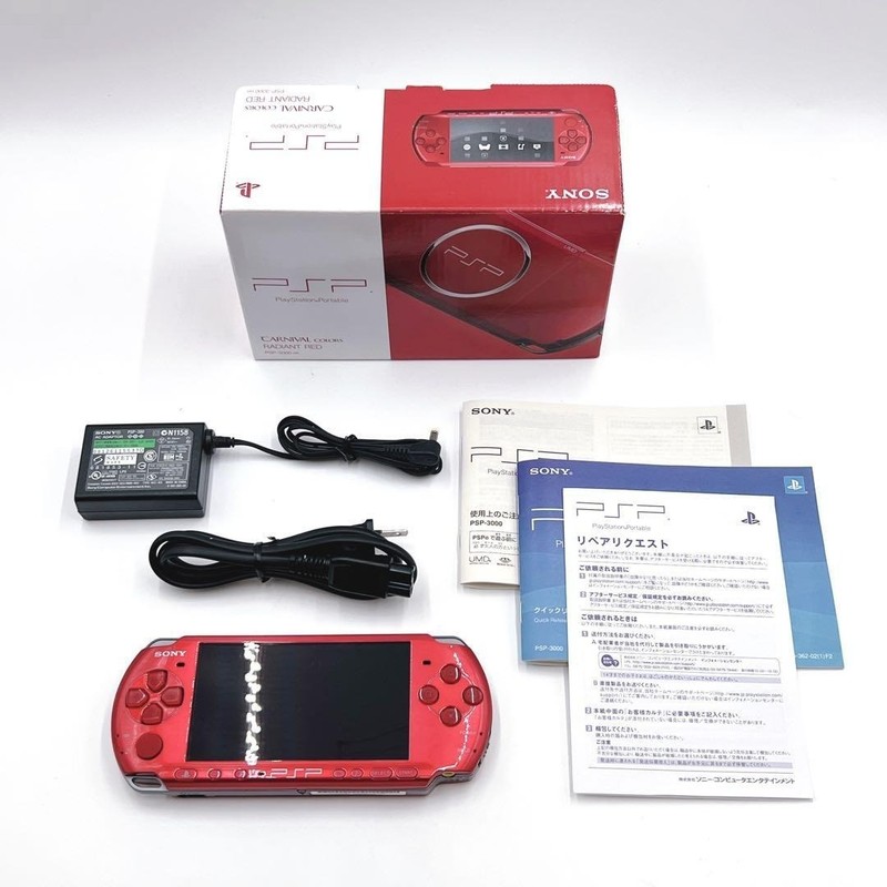 Sony PSP-3000RR Radiant Red PlayStation Portable Console