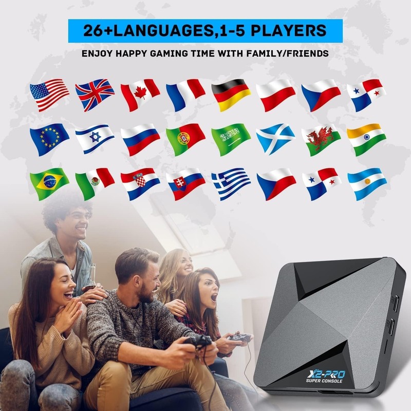 Plug and Play Retro Gaming Console, 37000+ Games, 4K UHD, WiFi, Bluetooth 5.0 gallery