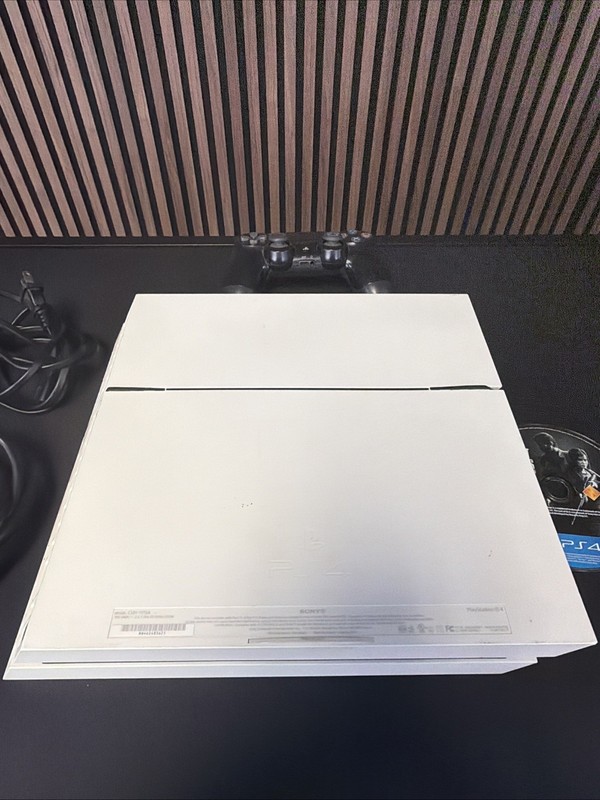 Sony PlayStation PS4 500GB White Console, OEM Dualshock 4 Controller CUH-1115A gallery