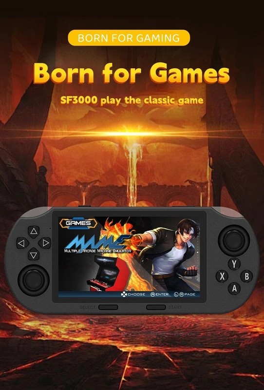 SF3000 Handheld Retro Gaming Console,Video Emulator Console IPS With 20000 Games gallery