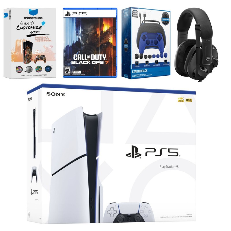 Sony PlayStation 5 Slim Disc + Call of Duty Black Ops 7, EPOS Headset