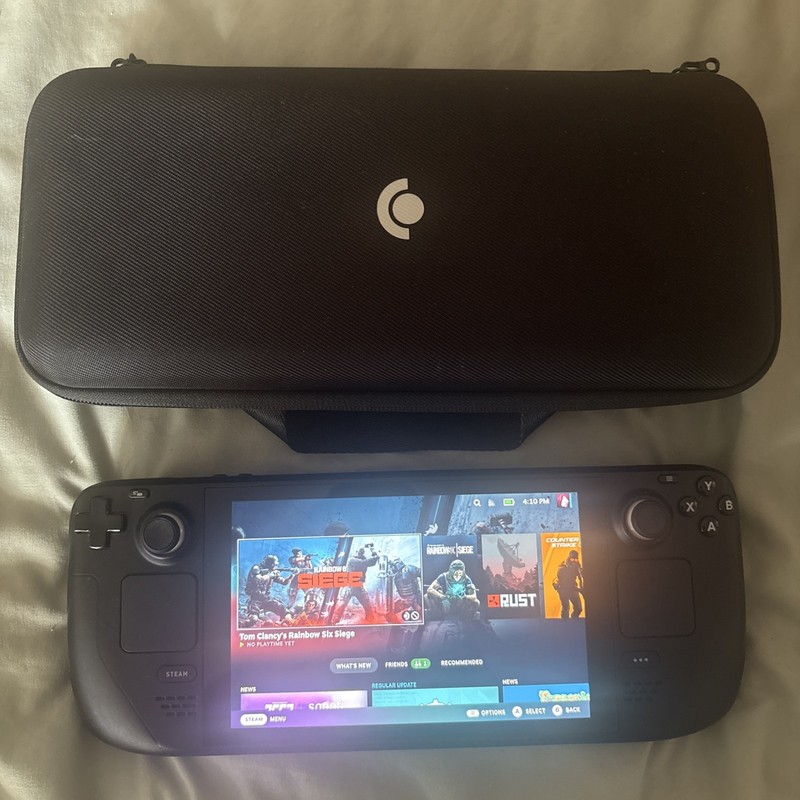 Valve Steam Deck 64GB Model 1010 128GB External Mico SSD Included + CASE