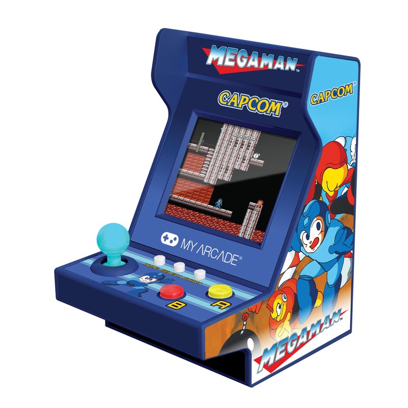 MY ARCADE Mega-Man Pico Player 3.7″ 6 Video Games Portable Tiny Arcade Machine