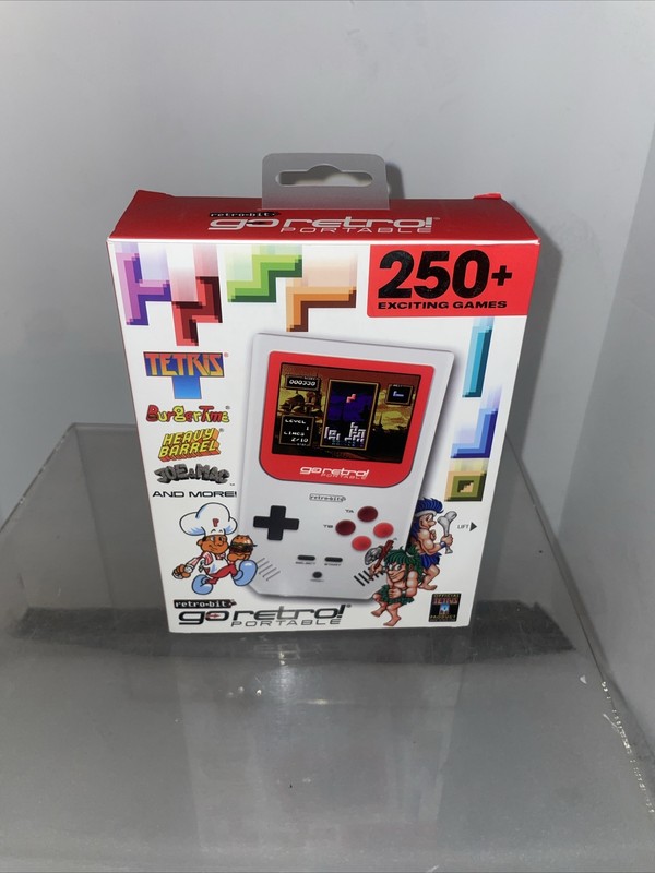 Retro-Bit Go Retro Portable 250+ Game Player Classic TETRIS Burger Time NEW