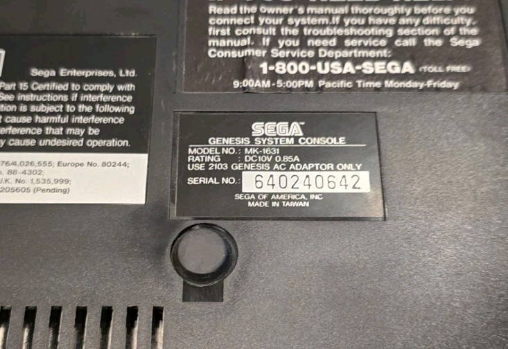 Original Sega Genesis System Model 2 Console Complete With Virtual Bart Game OEM gallery