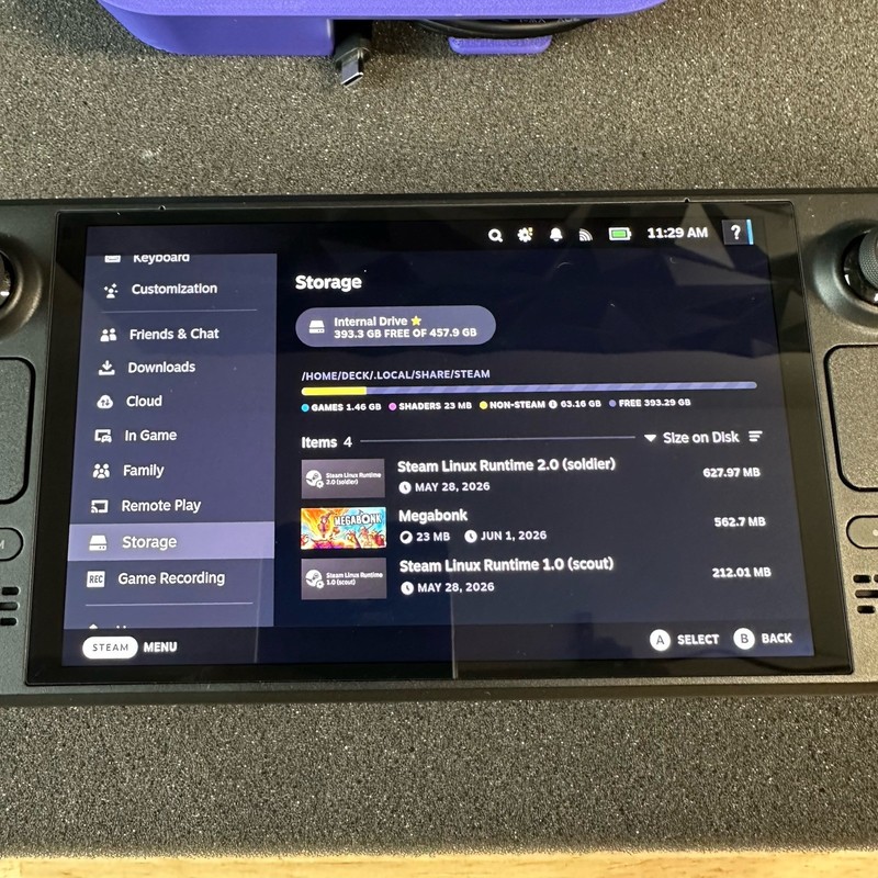 Valve Steam Deck OLED 512GB Black Handheld Console Bundle Excellent Condition gallery