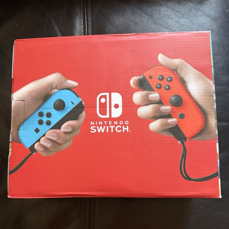 Nintendo Switch Console w/ Neon Red/Blue Joy-Con Controllers, HDMI, Black