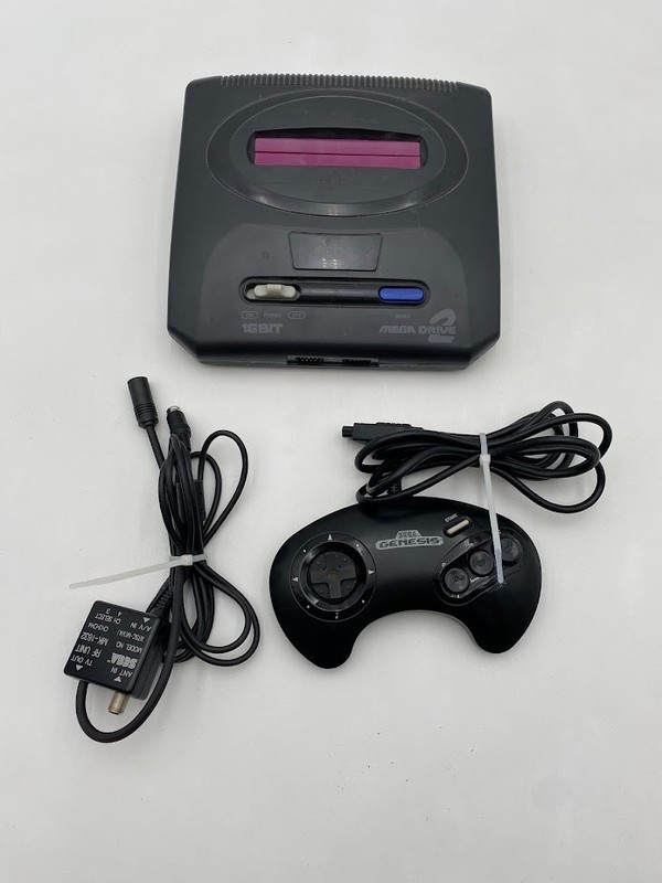 SEGA Genesis Mega Drive 2 16bit with AV adapter and 1 Controller No Power Cord