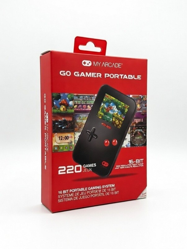 My Arcade Go Gamer Portable 16-bit 220 Video Games NEW