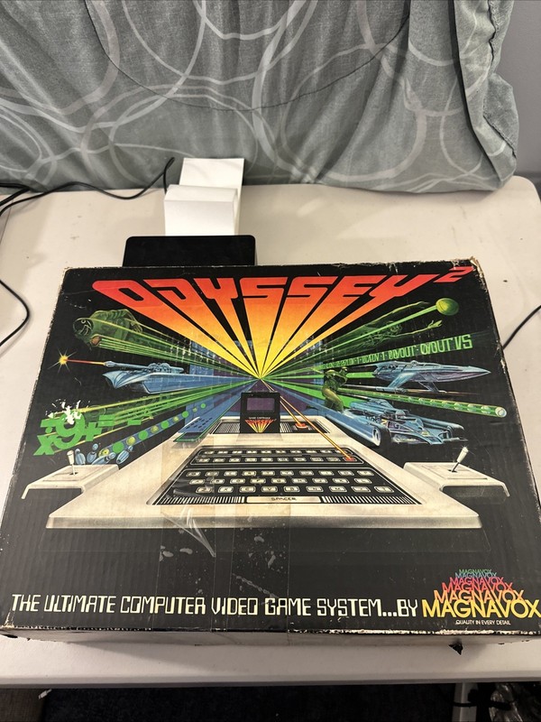 Magnavox Odyssey 2 + ORIGINAL BOX + 7 Games BUNDLE TESTED