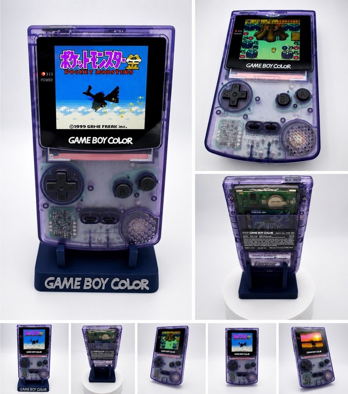 Atomic Purple Nintendo Game Boy Color GBC AMOLED OLED XL Touchscreen LCD