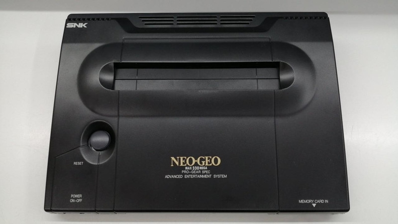 SNK Neo Geo Neogeo AES ROM Console System with Stick Controller Tested