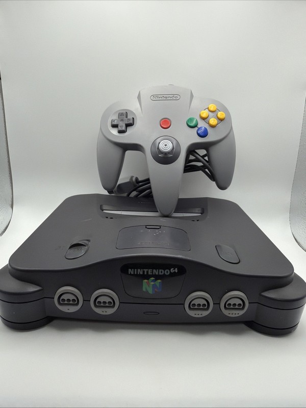 Nintendo 64 System 32MB Home Console – Gray Tested Working N64 W/ Controller