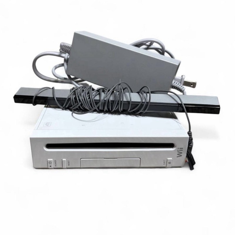 Nintendo Wii RVL-001 512 MB Home Console – White Tested w Power Cord And Sensor