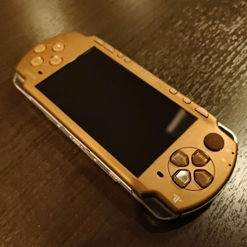 Sony PSP2000 Console Matte Bronze w/AC adapter Memory Stick USED Japan Free Ship gallery