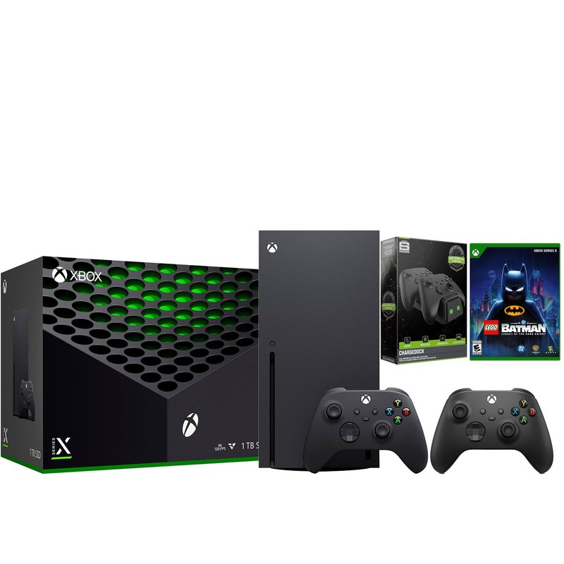 Xbox Series X 1TB Disc + Extra Controller + LEGO Batman - Carbon Black