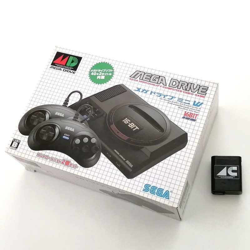 SEGA Mega Drive Mini W Console Japan Version 42 Games Built-in Genesis Retro New gallery