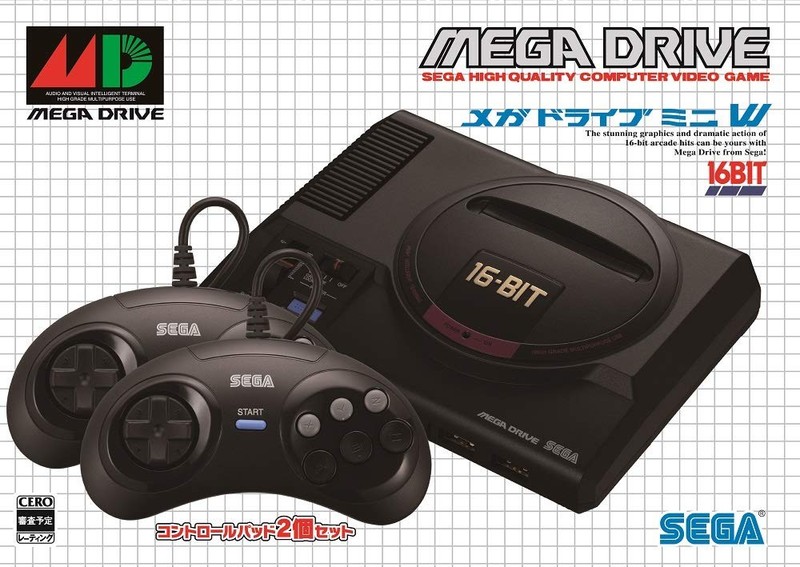 SEGA Mega Drive Mini W Console Japan Version 42 Games Built-in Genesis Retro New