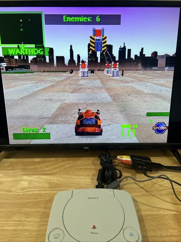 Sony Playstation PS One Video Game Console - White gallery