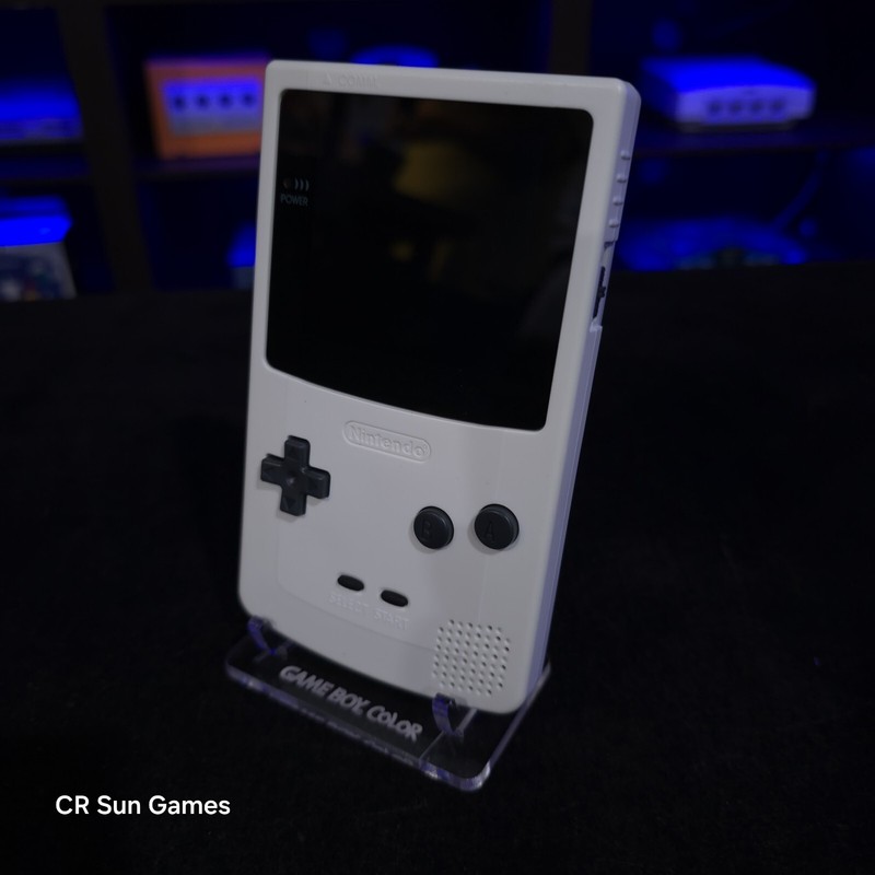 Grey Gameboy Color Console OLED Touch Screen GBC Game Boy gallery