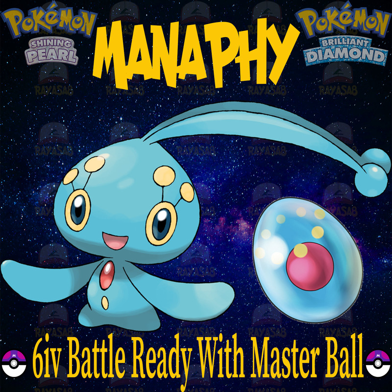 Manaphy Egg Mythical 6iv Pokemon Brilliant Diamond and Shining Pearl