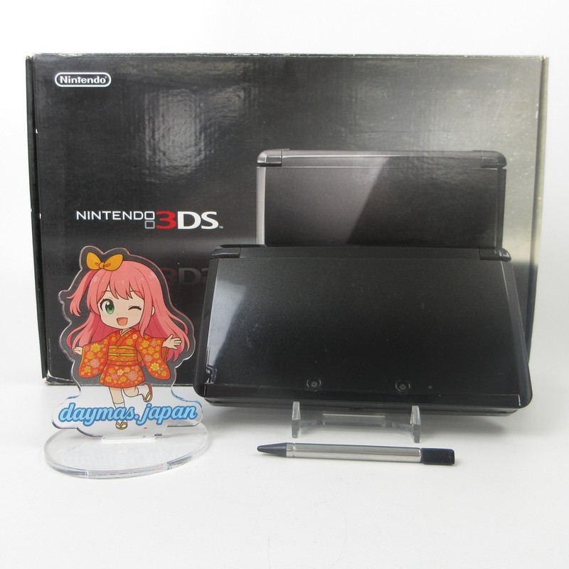 【Excellent】Nintendo 3DS Cosmo Black Console Japanese Edition #TOY0519/02