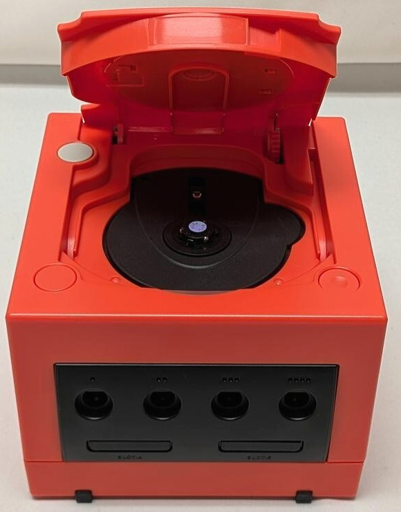 Nintendo GameCube RED-ORANGE Housing Gaming Console DOL-001 System Bundle NGC gallery