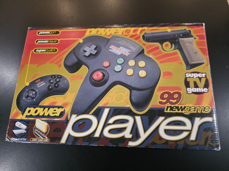 Vintage Power Player TV Game Console Boxed Unused Light Gun 99 Games gallery