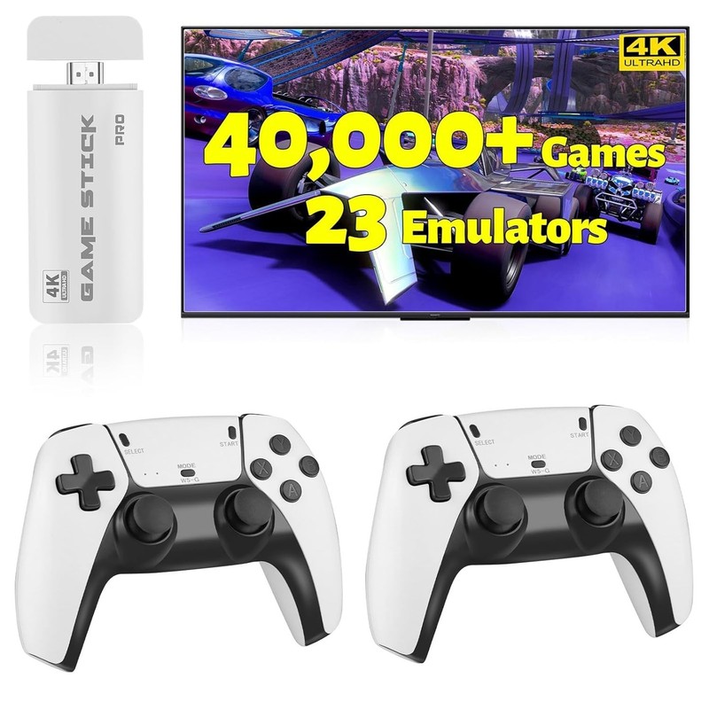 2026 Retro Gaming Console Pro - 40,000+ Games, 4K HDMI, Plug & Play Experience gallery