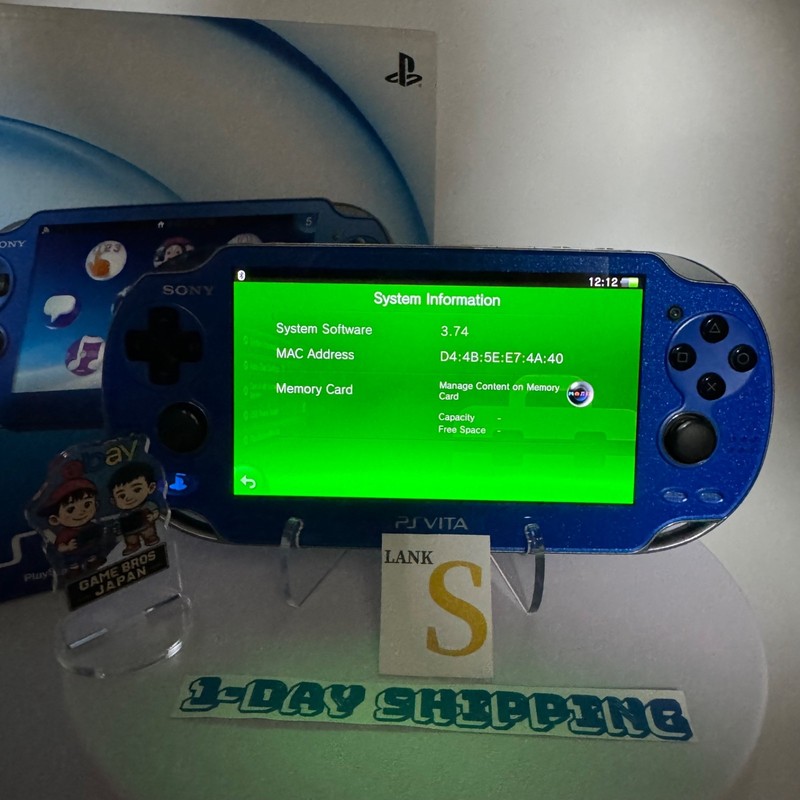 PS Vita PCH-1000 ZA04 Sapphire Blue Console Region free Tested Working LANK S gallery