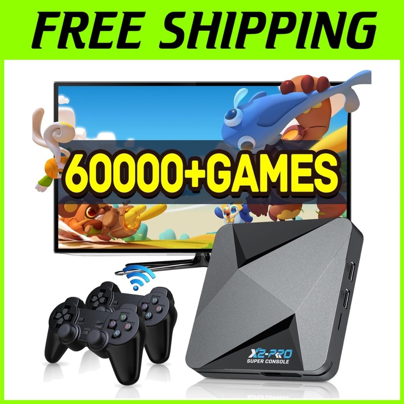 High-Performance Retro Gaming Console with 60,000+ Games & 4 Player Support**