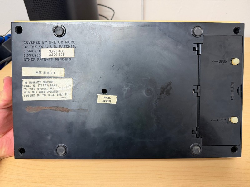 VINTAGE 1972 Magnavox Odyssey Console TESTED + Run 1 CIB Shooting Gallery Rifle gallery