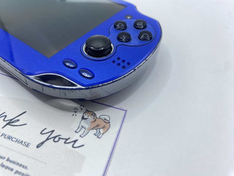 Scratches PS Vita Sapphire Blue PCH 1000 ZA04 Console only gallery