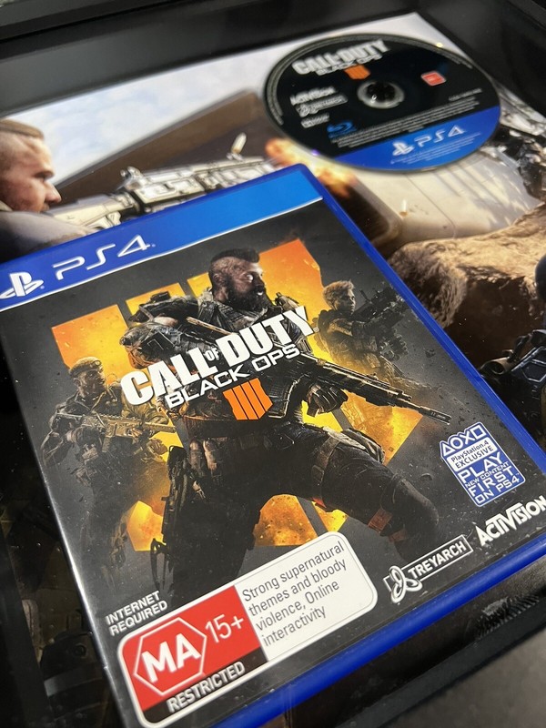 Call Of Duty Black Ops 4 in shadow box Wall Art Gaming PS4 gallery