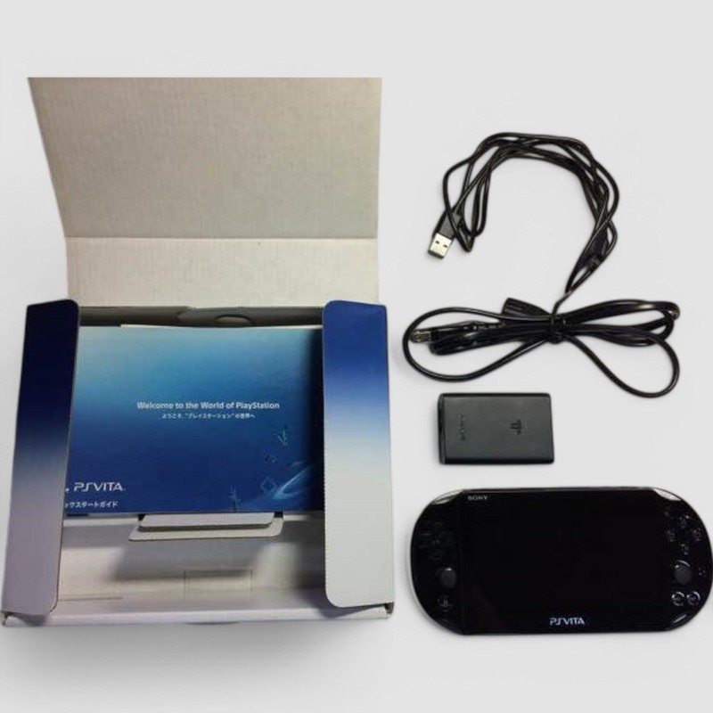PlayStation Vita 2000 Console Black + 8GB Memory Card, Charger, Micro USB Used