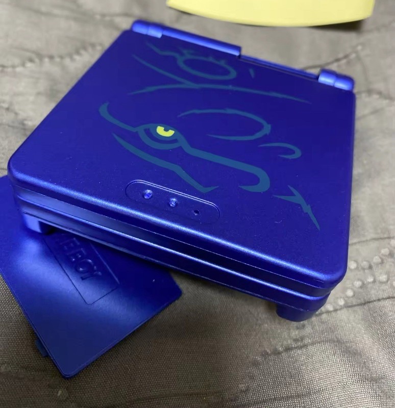 Pokemon Sapphire Kyogre DIY Gameboy Advance Shell Cover New