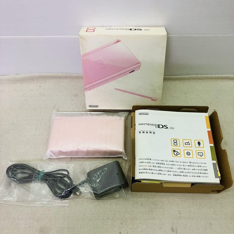 Nintendo DS Lite Noble Pink Console Boxed Japanese ver Tested Free Shipping JP