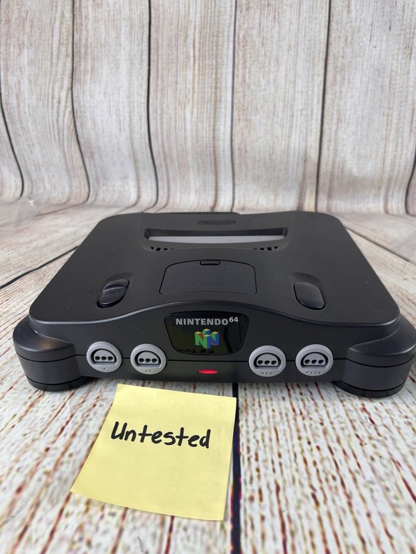 Nintendo 64 Black NUS-001(USA) Console Only-with Memory Pak & Power Cord