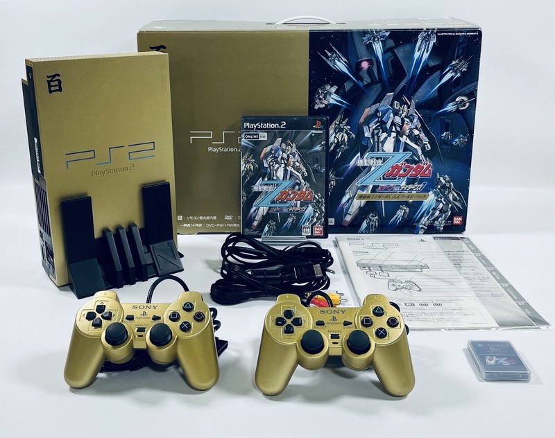 🌟 SONY PlayStation 2 Z Gundam Hyaku-Shiki Gold Pack Limited Edition 🌟 gallery