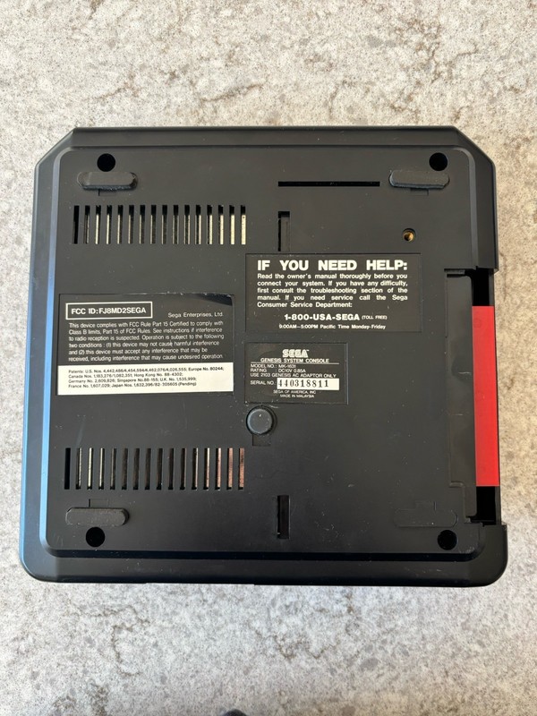 SEGA Genesis Model 2 Console Only Black Model MK-1631 - Tested gallery